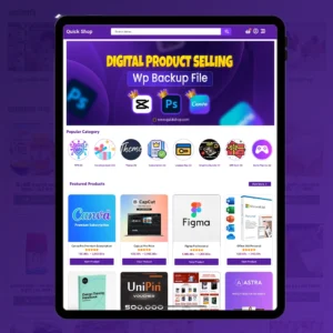 Quick Shop - Digital Product Selling Backup File